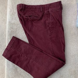 Maroon Corduroy Pants with GapFlex
